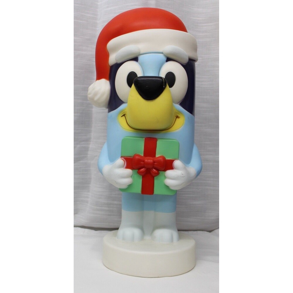 Bluey 24” Lighted Yard Decor Christmas Santa Outdoor Holiday Gemmy NEW